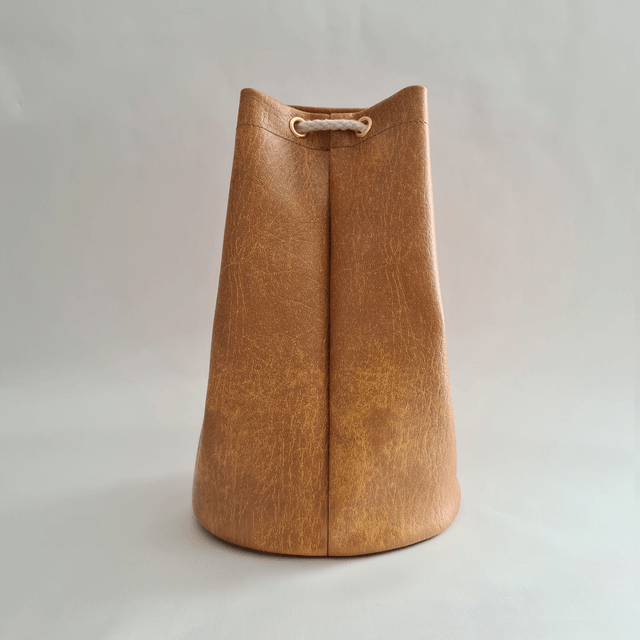 Medium - Tan Embroidered Personalised Handmade Urn Bag